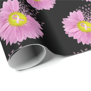 Papel De Regalo Cintas para sobrevivientes de cáncer de mama rosad
