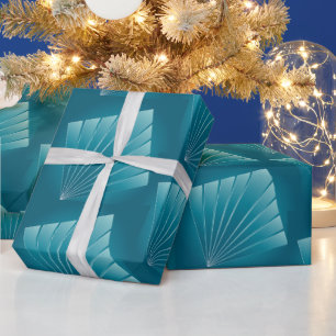 Papel De Regalo Cintas turquesas