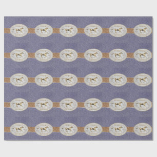 Papel De Regalo Cinturón Occidental Y Hebilla De Cinturón Feliz Cu