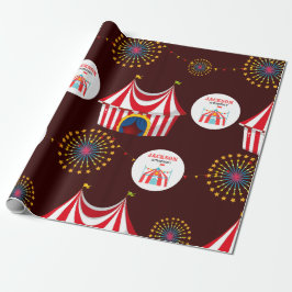 Papel De Regalo Circo de Carnaval Cumpleaños