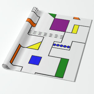 Papel De Regalo Circuitos de Bauhaus