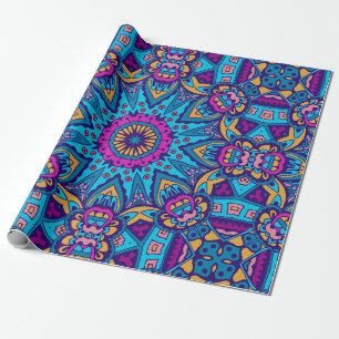 Papel De Regalo Círculo Bastante Vibrante