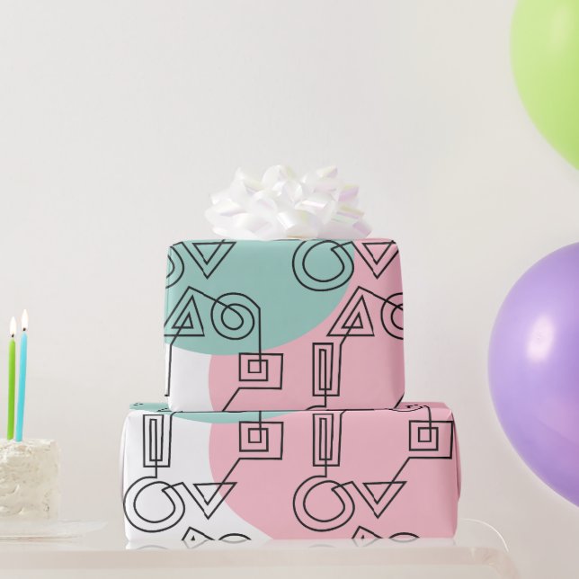 Papel De Regalo Círculo de formas (Regalos de fiesta)