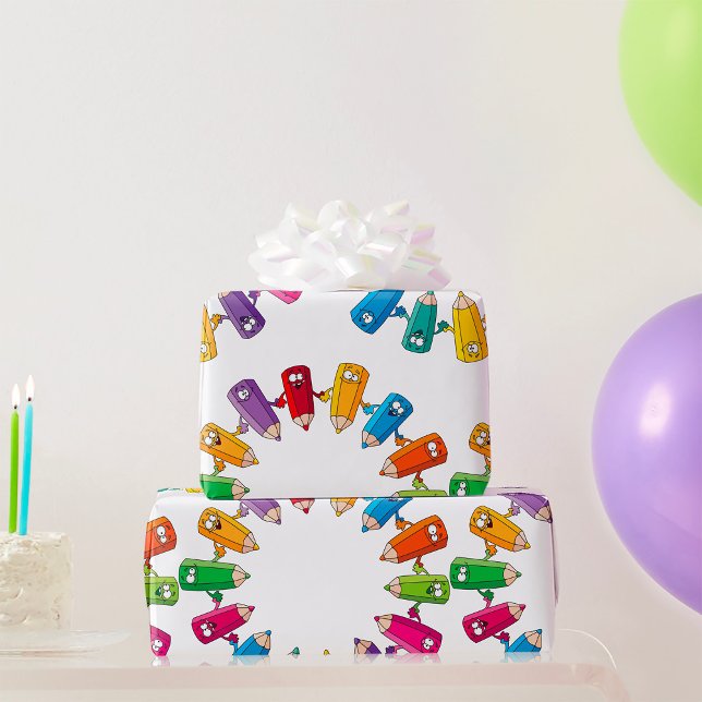 Papel De Regalo Círculo De Pencillos (Subido por el creador)