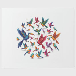 Papel De Regalo Círculo de Vuelo - Armonía en Movimiento