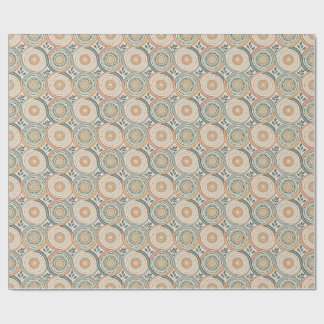 Papel De Regalo Círculo Espiritual Boho Mandala y Arte de Hoja Bot