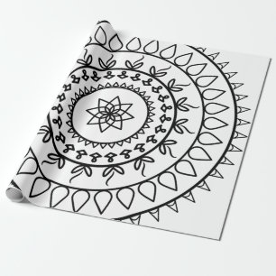 Papel De Regalo Círculo espiritual del tatuaje de Mandala