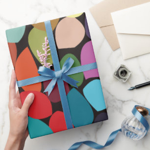 Papel De Regalo Círculos abstractos coloridos