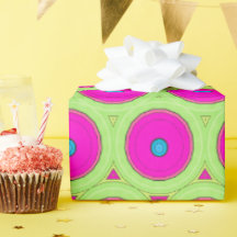 Círculos Abstractos Neon Pink Y Green