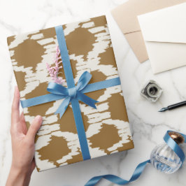 Papel De Regalo Círculos boho tonos terrosos minimalista contempor