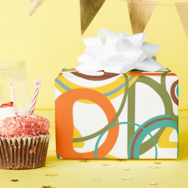 Papel De Regalo Círculos, círculos (Fiesta de cumpleaños )