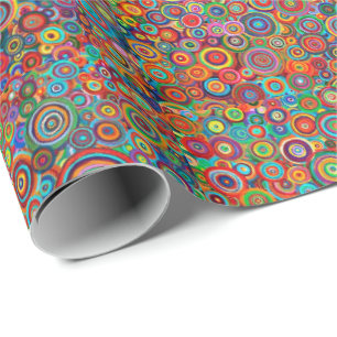 Papel de Regalo - Círculos de Arte Psicodélico