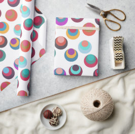 Papel De Regalo Círculos de mediados del siglo