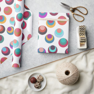 Papel De Regalo Círculos de mediados del siglo