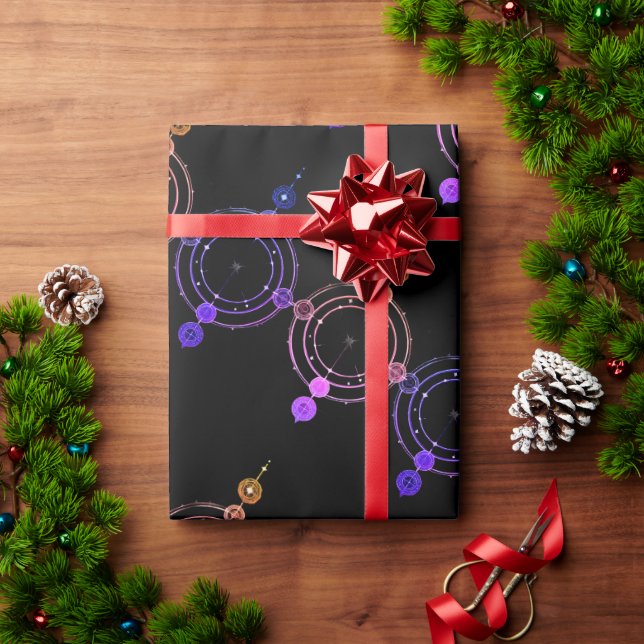 Papel De Regalo Círculos Mágicos místicos (Regalo de vacaciones)