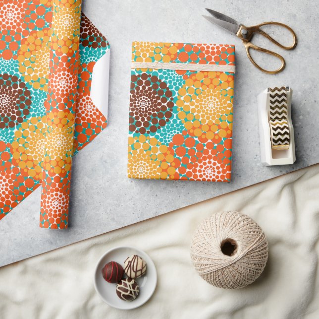 Papel De Regalo Círculos manchados  (Artesanía)