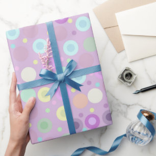 Papel De Regalo Círculos y puntos Pastel Colores suaves y acogedor
