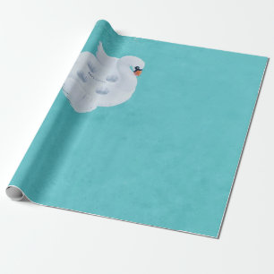 Papel De Regalo cisne blanco inflable en el cuerpo de agua