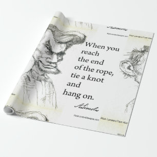 Papel De Regalo Cita de Abe Lincoln & Hang On Tight 