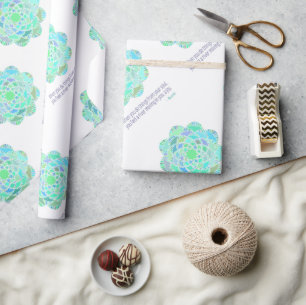 Papel De Regalo Cita de alegría de Mandala Rumi