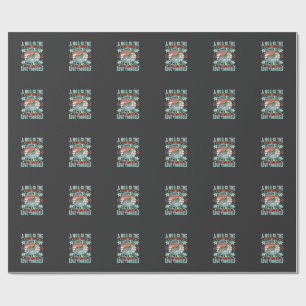 Papel De Regalo Cita de amante de perros gráfico vintage Husky