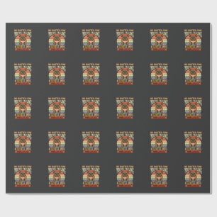 Papel De Regalo Cita de amor divertida de Bulldog Perro Retro