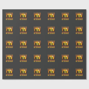 Papel De Regalo Cita de Bruja de Casa Embrujada de Halloween