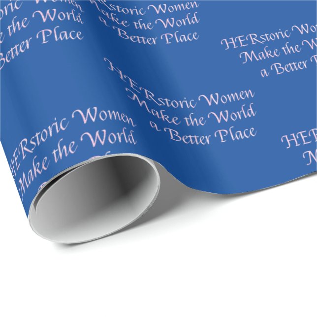 Papel De Regalo Cita de feminismo femenino-rosado - resumen histór (Esquina del rollo)