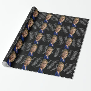Papel De Regalo Cita de la religión de la sangre de Hillary Clinto