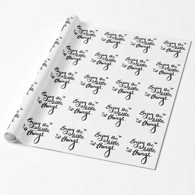Papel De Regalo Cita de positividad Inspiradora corta (Desenrollado)