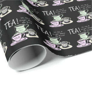 Papel De Regalo Cita de Positividad para Amantes del Té - Siéntate