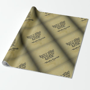 Papel De Regalo Cita de Winston Churchill; Éxito