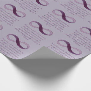 Papel De Regalo Cita del infinito de Voltaire Meditaion