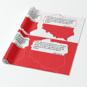 Papel De Regalo Cita del Papa Juan Pablo II