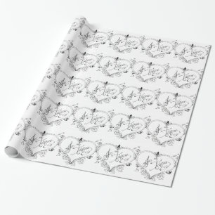 Papel De Regalo Cita francesa del amor