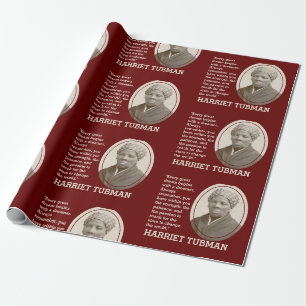 Papel De Regalo Cita Inspiradora Personalizable HARRIET TUBMAN