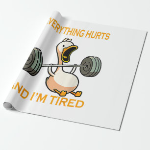 Papel De Regalo Cita todo duele y estoy cansado