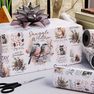 Papel De Regalo Citas acogedoras y tradicionales de Navidades de b