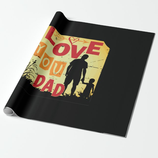 Papel De Regalo Citas de abuelo | Ama Papá (Desenrollado)