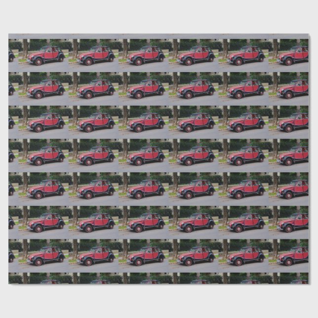 Papel De Regalo Citroen 2 CV Charleston (Superficie plana)