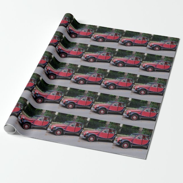 Papel De Regalo Citroen 2 CV Charleston (Desenrollado)