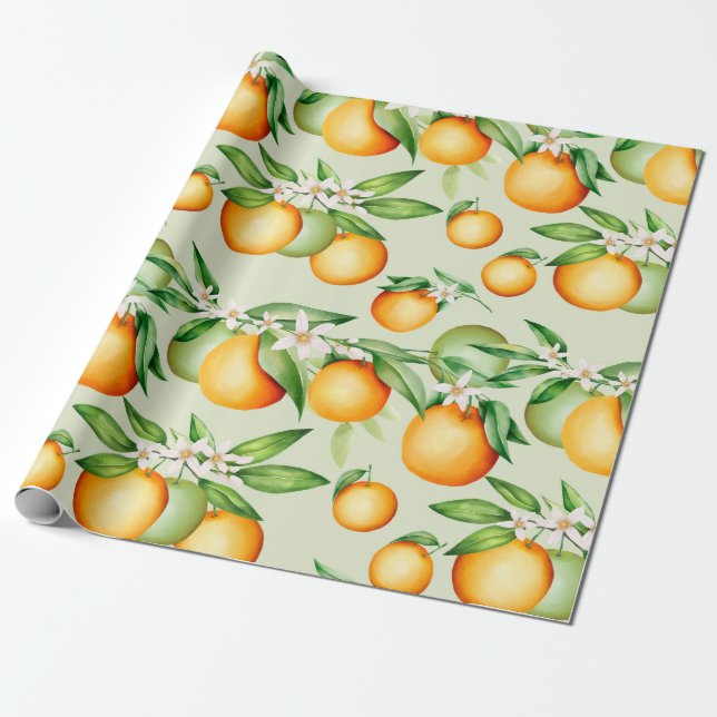 Papel De Regalo Citrus (Desenrollado)