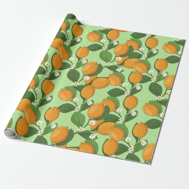 Papel De Regalo Citrus (Desenrollado)