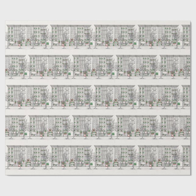 PAPEL DE REGALO CITY HOLIDAY WRAPPING PAPER (Superficie plana)