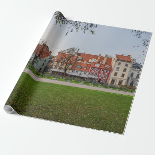 Papel De Regalo Ciudad antigua de Riga en otoño