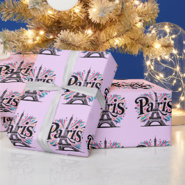 Papel De Regalo Ciudad de las Luces: Arte tipográfico audaz de Par