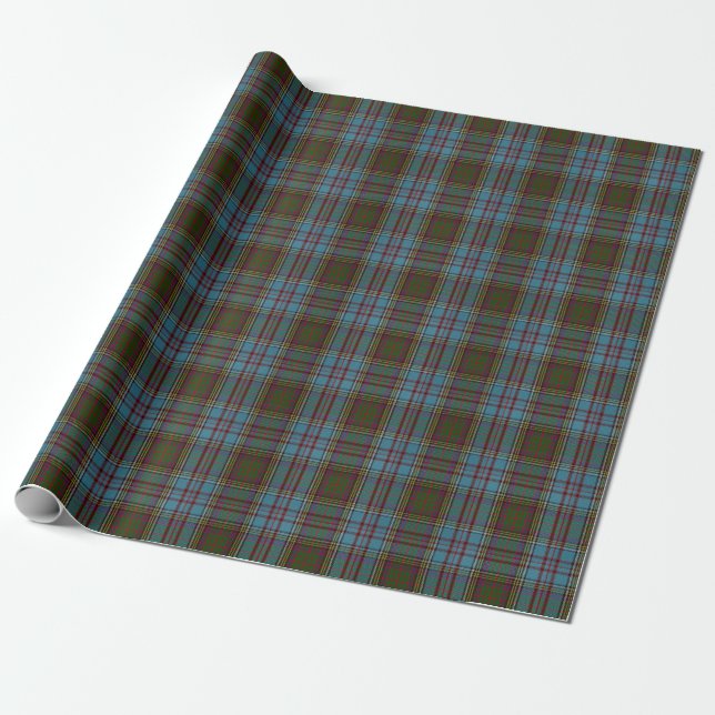 Papel De Regalo Clan Anderson Tartan Plaid Pattern Scottish (Desenrollado)