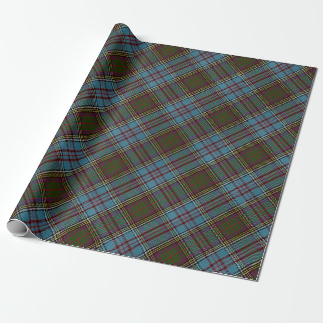 Papel De Regalo Clan Anderson Tartan Plaid Pattern Scottish (Desenrollado)
