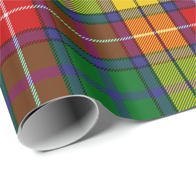 Papel De Regalo Clan Buchanan Tartan (Esquina del rollo)