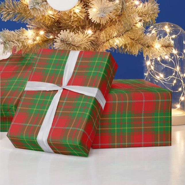 Papel De Regalo Clan Burnett Scottish Tartan Wrapping Paper (Vacaciones)